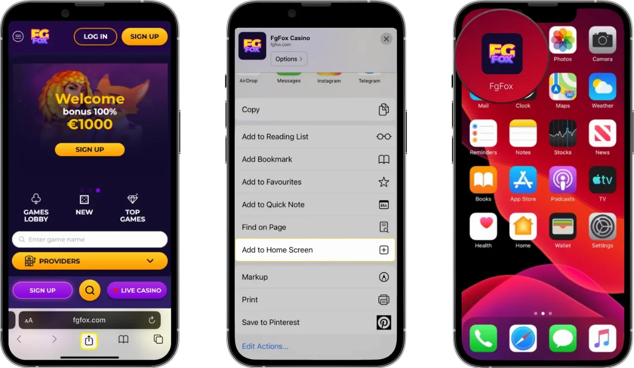 FgFox Casino op mobiel spelen in de browser